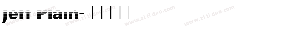 Jeff Plain字体转换